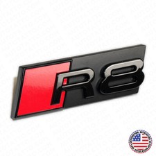 For Audi R8 Front Grille Bumper Radiator Lettering Emblem Badge Logo Sport Black picture