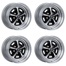 Moray Wheels 15”X7”/ 15”X8” Polished/ Gloss Black Alloy SS Super Sport Wheel Set picture