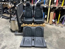 2008-2015 MK2 Audi TT Coupe Seat Set Front & Rear Black Leather (Torn Driver) L picture