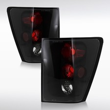 Fit 2005-2006 Jeep Grand Cherokee Black Rear Tail Lights Brake Lamps Left+Right picture