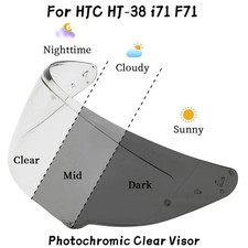 Photochromic Visor Shield Fits For HJC i71 F71 HJ38 Helmet Face Shield Lenses picture