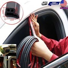 33Ft Car Door Trunk Rubber Seal Strip Double Layer Automotive Weather Stripping picture