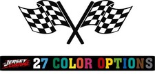 Checkered Flag Racing Vinyl Decal Sticker Car Truck Window picture