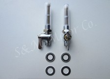FUEL PETROL GAS TANK TAP VALVE PETCOCK SET TRIUMPH BSA T100 T120 TR6 TR7 650 750 picture