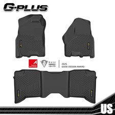 Floor Mats Fits 2009-2024 Dodge Ram 1500 2500 3500 Crew Cab Pickup All Weather picture