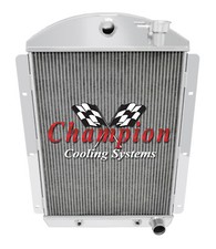 Champion 3 Row Aluminum Radiator for 1941 - 1946 Chevy Truck V8 Small Block picture