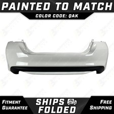 NEW Painted *QAK - Blizzard White* Rear Bumper Cover for 2016-2018 Nissan Altima picture