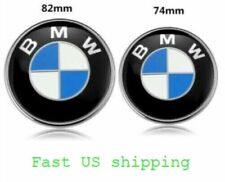 2PC Front Hood + Rear Trunk (82mm + 74mm) for BMW Badge Emblem 51148132375 picture