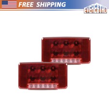 1Pair Set Fit For International Rear Lamp LED 12V Square Truck Lamp LH & RH picture