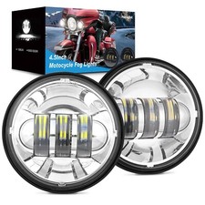Nilight Motorcycle 2PCS 4.5 Inch LED Fog Lights Passing Auxiliary Light picture