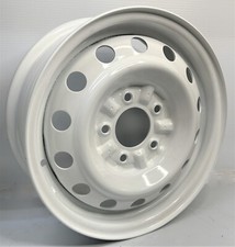 14 inch  5 Lug  Steel  Wheel  Rim  Fits  Offset  Tow  Car  Dolly  14545M WHITE picture