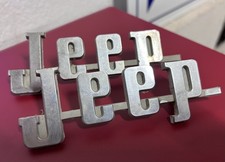 Pair of Vintage OEM Jeep Gladiator 1963-65 Name Plates/ Emblems picture
