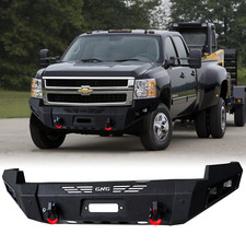 Vijay For 2007-2010 Chevy Silverado 2500/3500 Front Bumpers W/Winch Plate&Lights picture