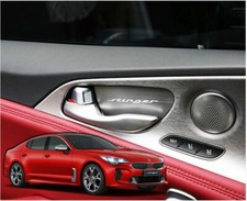 New Interior Aluminum Door Catch Molding Cover for KIA Stinger 17~20 (4 Pcs Set) picture