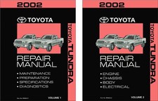 2002 Toyota Tundra Factory Shop Service Manual picture