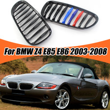 For BMW Z4 E85 E86 2003-2008 Coupe/Convertible Front Kidney Grille Gloss Black picture