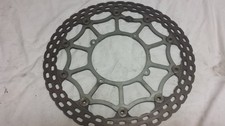 xr650r oversized 320mm brake rotor and Motomaster caliper relocation bracket picture