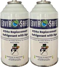 R 134a Refrigerant Replacement w/ UV Dye 6oz. Cans (2 Pack) picture