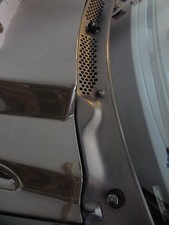 94-04 Ford Mustang Black Windshield Wiper Delete Caps (Set of Two) picture