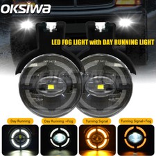 LED Fog Lights +DRL For 1997-2000 Dodge Dakota/98-00 Durango Pickup Bumper Lamps picture