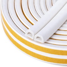 CloudBuyer Door & Window Weather Stripping, Soundproof 16.5Ft, White  picture