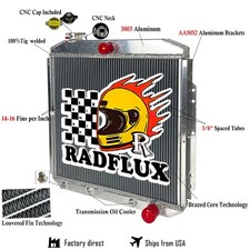 Full Aluminum Radiator For 1953-1956 1954 55 Ford F100 F250 F350 Pickup Chevy V8 picture