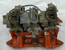 Mopar 440 6 Six Pack Carbs Intake Manifold Holley Carburetors 3x2 Charger Cuda picture