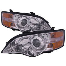 Headlights Fits 2005-2007 Subaru Legacy And Outback Chrome Performance Lamp Pair picture