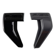 2Pc Black Fender Emblem Badge Nameplate For 2021-2024 F150XLT picture