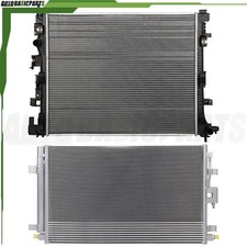 For 2018-2019 Chevrolet Equinox Aluminum Radiator & AC Condenser Cooling Kit picture