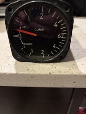 KOLLSMAN TYPE C-2 RATE OF CLIMB INDICATOR RED NEEDLE picture