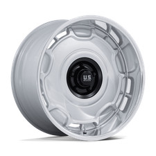22x9 US Mags UC146 Arlington Silver Black Center Wheels 5x5 (15mm) Set of 4 picture