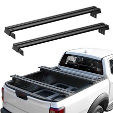 Universal Truck Bed Rack Low Profile Cargo Cross Bar 900lbs Fit Silverado Tacoma picture