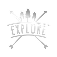 Explore Wanderlust Sticker Die Cut Chrome Mirror Gold Silver Oil Slick Rainbow picture