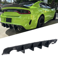 For 20-23 Dodge Charger SRT Hellcat Widebody Rear Diffuser Lip Carbon Fiber Look picture