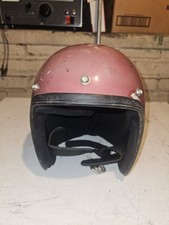 RARE VINTAGE 1960'S BELL DS D-3 AMA RED HELMET MOTORCYCLE picture