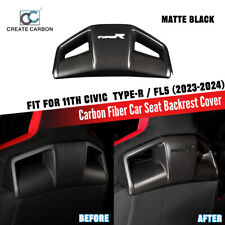 1pcs Real Matte Carbon Fiber Seat Backseat Cover For Honda 11th Type R FL5(2023) picture