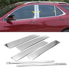 For 2018-2024 Chevy Equinox Stainless Steel Chrome Window Door Pillar Post Trims picture