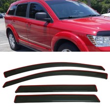 IN-CHANNEL Smoke Window Visors Sun Vent Rain Guards Fit Dodge Journey 2009-2019 picture