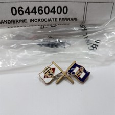 Ferrari 355 360 430 599 612 Pininfarina Flags Badge 35mm Crossed Flags#64460400 picture