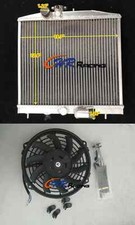 Aluminum Radiator+FAN For 1992-1995  Honda Civic EG W/ K Swap K20 K-Swap 93 94 picture