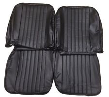MGB Roadster and GT Pair of Seat Covers 1970 -1981 Leather look Black / Black picture