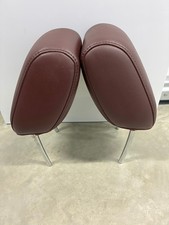 2011-2013 Ford Fiesta Front Headrest Pair Maroon Red OEM picture