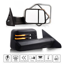 2PCS Power Heated Tow Mirrors w/ Led Signal For 09-18 Dodge Ram 1500 2500 3500 picture