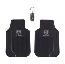 New 3pc RAM HORN Logo Car Truck Rubber Front Floor Mats and ELITE Keychain picture