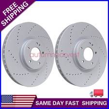Pair of For Mercedes Benz G63 463 19-23 Front Brake Discs Rotors 4634210500 picture