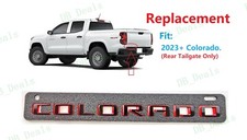1PC Gloss Black Red Rear Tailgate Colorado Emblems Letters Fit 2023+ Colorado picture
