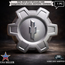 1 PC NEW  2019 - 24 Chevrolet Silverado 1500 Painted Silver Center Cap  84173372 picture