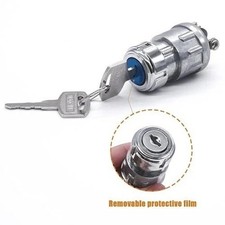 Universal 12V 3 Position Ignition Switch with 2 Keys Off On Start Heavy Duty picture