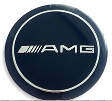 4 New Black AMG Wheel Center Stickers 56MM For Mercedes-Benz Brabus Maybach picture
